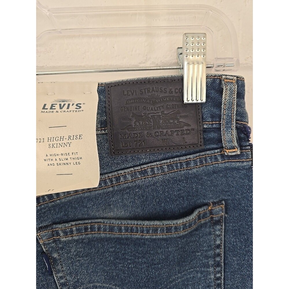 Levi's & Anthropologie Skinny Jeans West Coast French Fabric Sides S.31 NWT $198 - Picture 11 of 12
